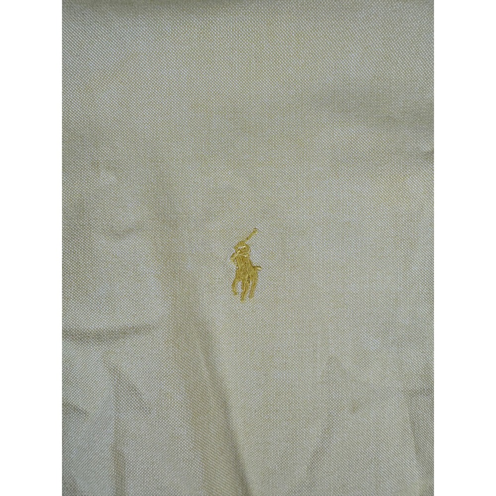 Ralph Lauren Golf Mens Tilden Yellow Cotton Oxford Short Sleeve Shirt Size M - Picture 6 of 12
